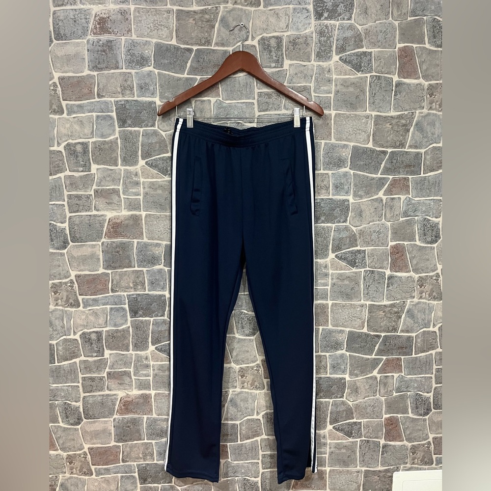Navy Real Essentials Trackpants in Medium